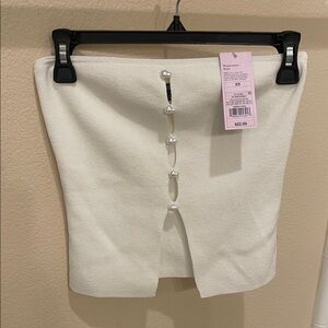 Wild Fable White Shell Tube Top